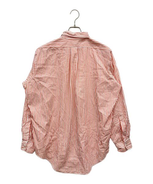 BROOKS BROTHERS（ブルックスブラザーズ）BROOKS BROTHERS (ブルックスブラザーズ) ストライプボタンダウンシャツ MAKERS レッド サイズ:16-Rの古着・服飾アイテム