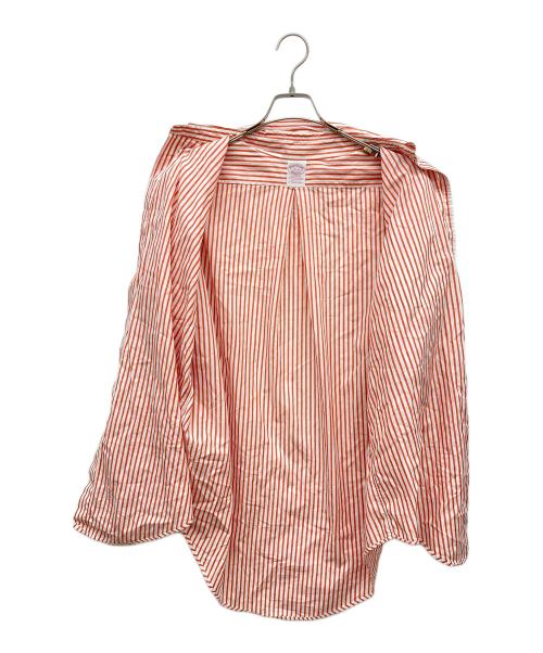 BROOKS BROTHERS（ブルックスブラザーズ）BROOKS BROTHERS (ブルックスブラザーズ) ストライプボタンダウンシャツ MAKERS レッド サイズ:16-Rの古着・服飾アイテム