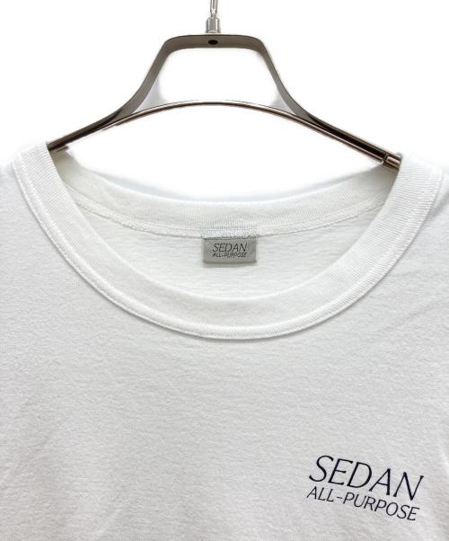 SEDAN ALL-PURPOSE（セダンオールパーパス）SEDAN ALL-PURPOSE (セダンオールパーパス) BASEBALL TEE ホワイト サイズ:Mの古着・服飾アイテム