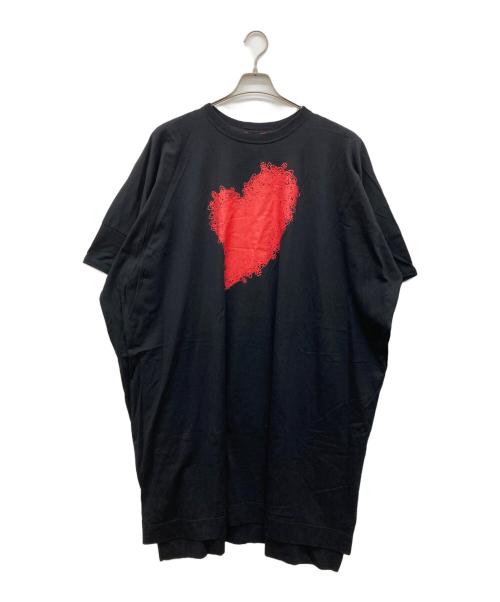 Vivienne Westwood（ヴィヴィアンウエストウッド）Vivienne Westwood (ヴィヴィアンウエストウッド) ハートプリントワンピース ブラック サイズ:00の古着・服飾アイテム