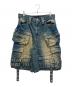 BREATH（ブレス）の古着「DAMAGE CARGO BIG SHORTS」｜インディゴ