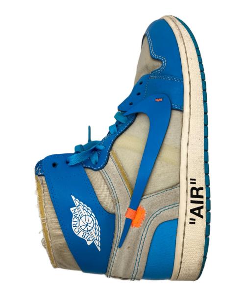 NIKE（ナイキ）NIKE (ナイキ) OFFWHITE (オフホワイト) Air Jordan 1 High UNC Powder Blue ブルー サイズ:US11の古着・服飾アイテム