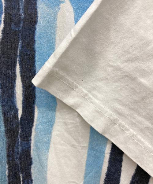 MARNI（マルニ）MARNI (マルニ) ドリッピングロゴTシャツ ホワイト×ブルー サイズ:48の古着・服飾アイテム