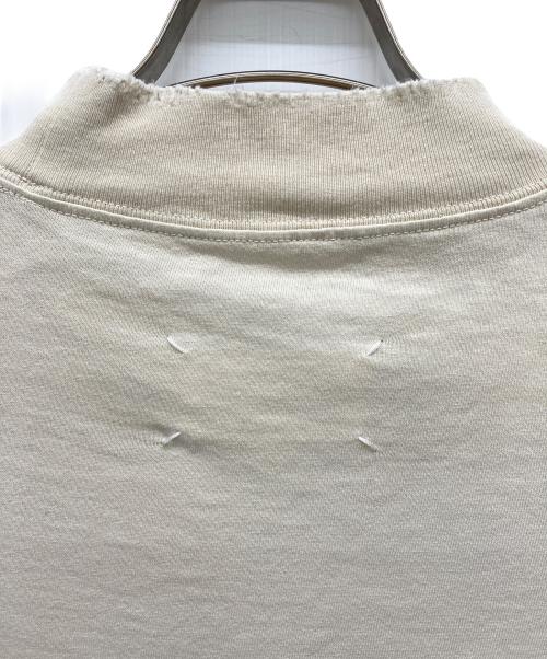 Maison Margiela（メゾンマルジェラ）Maison Margiela (メゾンマルジェラ) デストロイ加工モックネックTシャツ アイボリー サイズ:Ｌの古着・服飾アイテム