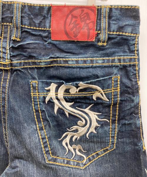 錦（ニシキ）錦 (ニシキ) 刺繍ジーンズ インディゴ サイズ:34の古着・服飾アイテム