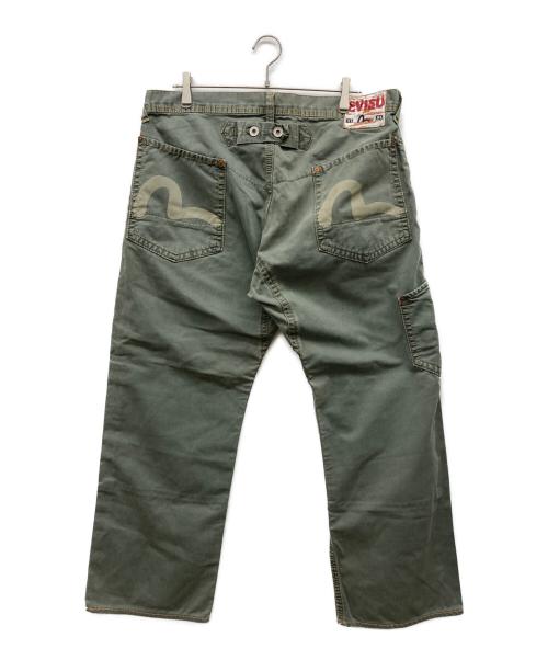 EVISU（エヴィス）EVISU (エヴィス) ワークパンツ オリーブ サイズ:36の古着・服飾アイテム