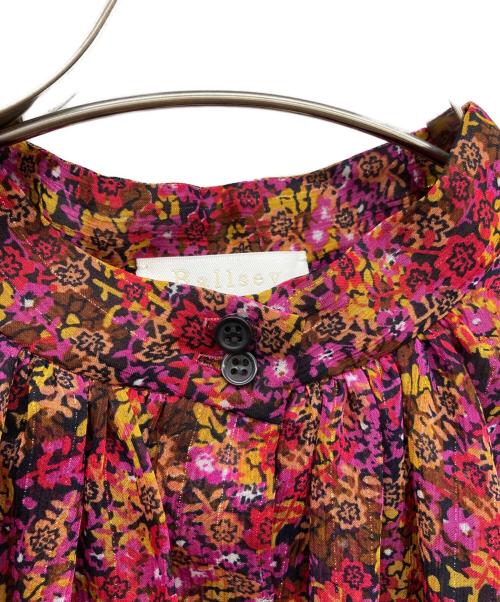 BALLSEY（ボールジィ）BALLSEY (ボールジィ) フローラルプリント ギャザーミニワンピース ピンク サイズ:36の古着・服飾アイテム