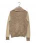 MaxMara (マックスマーラ) コットンカシミヤシルク混切替カーディガン ブラウン サイズ:L：8000円
