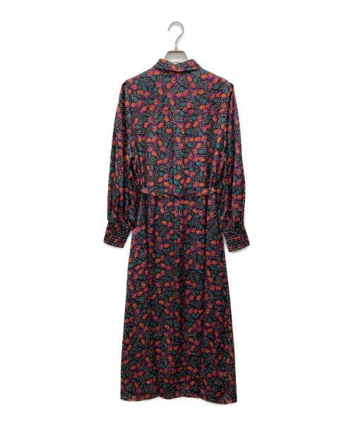 allureville（アルアバイル）allureville (アルアバイル) ドットオンフラワーシャツワンピース ブラック サイズ:2の古着・服飾アイテム