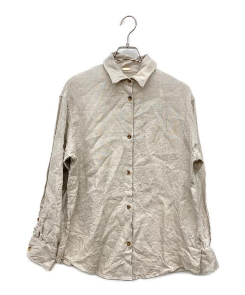 MUSE（ミューズ）MUSE (ミューズ) OGLINEN シャツ ベージュ サイズ:Fの古着・服飾アイテム