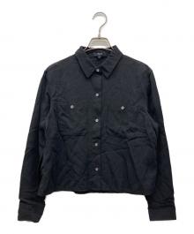 theory（セオリー）の古着「ウォッシャブル ロングスリーブシャツ」｜ブラック