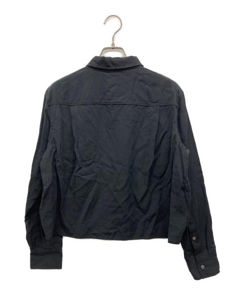 theory（セオリー）theory (セオリー) ウォッシャブル ロングスリーブシャツ ブラック サイズ:Sの古着・服飾アイテム