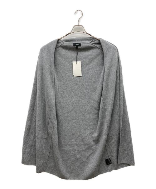 theory（セオリー）theory (セオリー) カシミヤ混ロングカーディガン グレー サイズ:S 未使用品の古着・服飾アイテム