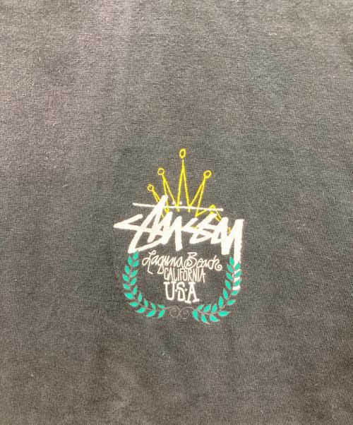 stussy（ステューシー）stussy (ステューシー) プリントTシャツ ブルー サイズ:Lの古着・服飾アイテム