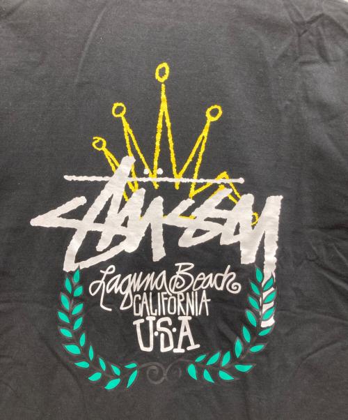 stussy（ステューシー）stussy (ステューシー) プリントTシャツ ブルー サイズ:Lの古着・服飾アイテム