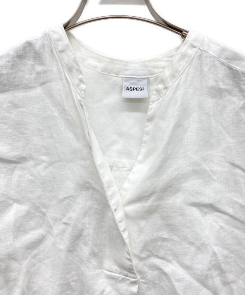 ASPESI（アスペジ）ASPESI (アスペジ) リネンスキッパーシャツ ホワイト サイズ:40の古着・服飾アイテム