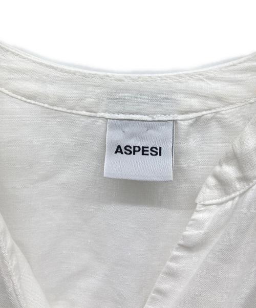 ASPESI（アスペジ）ASPESI (アスペジ) リネンスキッパーシャツ ホワイト サイズ:40の古着・服飾アイテム