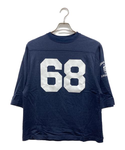 Oblada（オブラダ）oblada (オブラダ) フットボールTシャツ ネイビー サイズ:Freeの古着・服飾アイテム