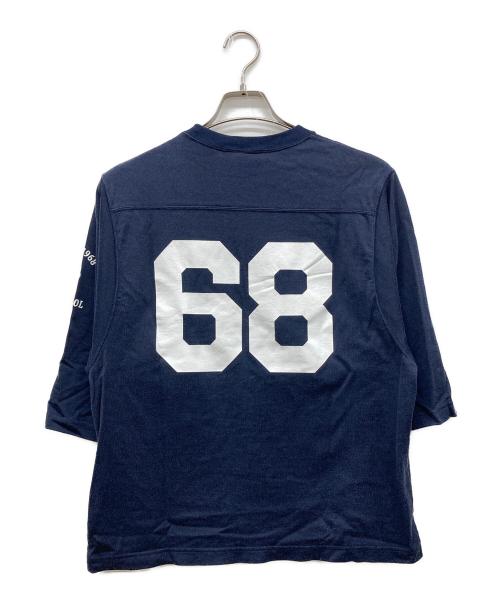Oblada（オブラダ）oblada (オブラダ) フットボールTシャツ ネイビー サイズ:Freeの古着・服飾アイテム