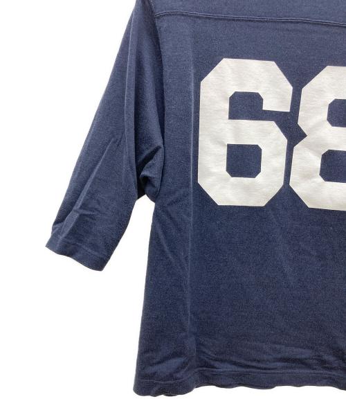 Oblada（オブラダ）oblada (オブラダ) フットボールTシャツ ネイビー サイズ:Freeの古着・服飾アイテム