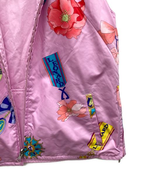 LEONARD SPORT（レオナール スポーツ）LEONARD SPORT (レオナール スポーツ) 総柄リバーシブルベスト ピンク サイズ:42の古着・服飾アイテム