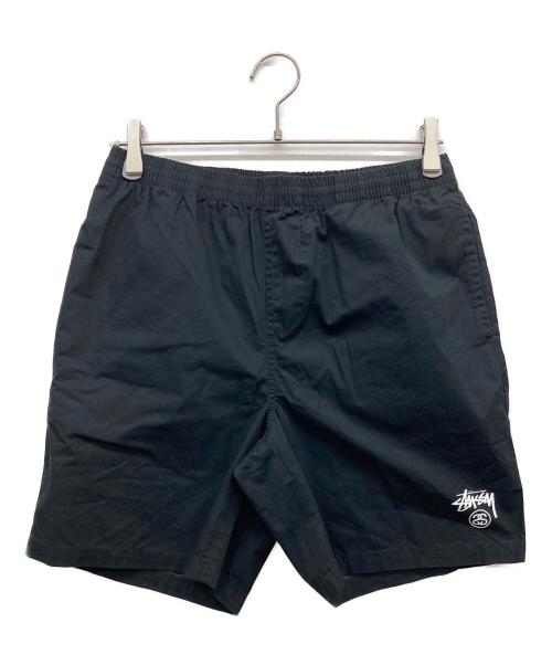 stussy（ステューシー）stussy (ステューシー) ビーチショートパンツ ブラック サイズ:W30の古着・服飾アイテム