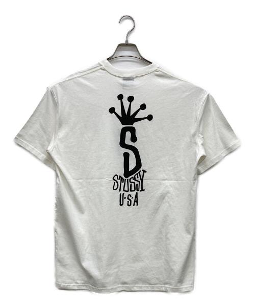 stussy（ステューシー）stussy (ステューシー) BIG S LCB T-Shirt ホワイト サイズ:Ｍの古着・服飾アイテム