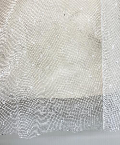 Snidel（スナイデル）Snidel (スナイデル) カーデ×チュールスカートセット ホワイト サイズ:1の古着・服飾アイテム