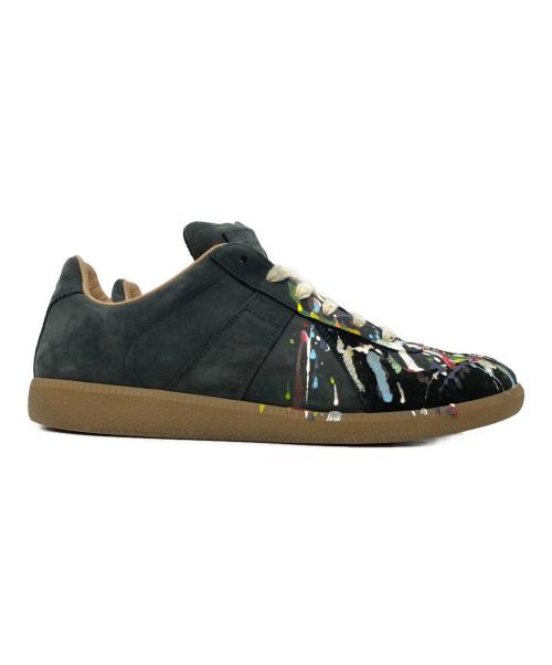 Maison Margiela（メゾンマルジェラ）Maison Margiela (メゾンマルジェラ) ペイントジャーマントレーナー ブラック サイズ:43の古着・服飾アイテム
