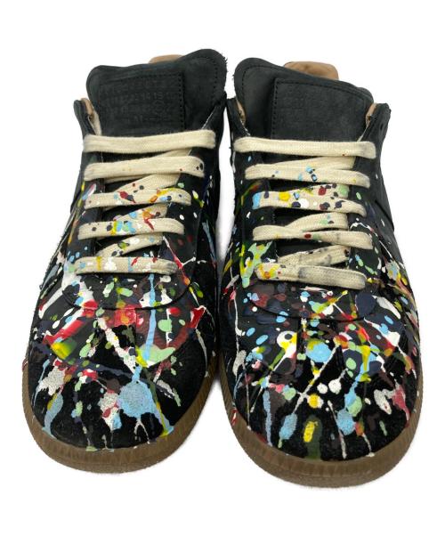 Maison Margiela（メゾンマルジェラ）Maison Margiela (メゾンマルジェラ) ペイントジャーマントレーナー ブラック サイズ:43の古着・服飾アイテム