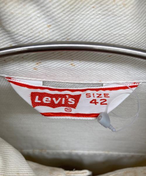 LEVI'S（リーバイス）LEVI'S (リーバイス) デニムジャケット ホワイト サイズ:42の古着・服飾アイテム