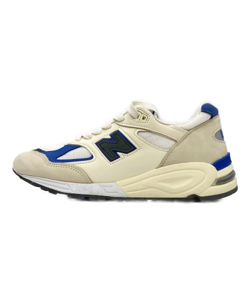 NEW BALANCE（ニューバランス）NEW BALANCE (ニューバランス) スニーカー　 アイボリー×ブルー サイズ:08 1/2 USの古着・服飾アイテム