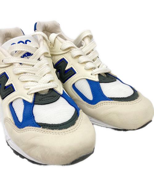 NEW BALANCE（ニューバランス）NEW BALANCE (ニューバランス) スニーカー　 アイボリー×ブルー サイズ:08 1/2 USの古着・服飾アイテム