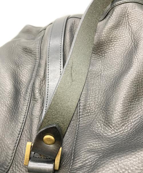 master-piece（マスターピース）master-piece (マスターピース) レザーショルダーバッグ ブラックの古着・服飾アイテム