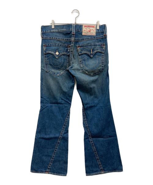 TRUE RELIGION（トゥルー レリジョン）TRUE RELIGION (トゥルー レリジョン) フレアデニム インディゴ サイズ:ROW34 SEAT33の古着・服飾アイテム
