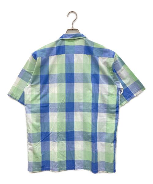 USED（ユーズド）USED (ユーズド) ヴィンテージ半袖チェックシャツ ブルー サイズ:不明の古着・服飾アイテム