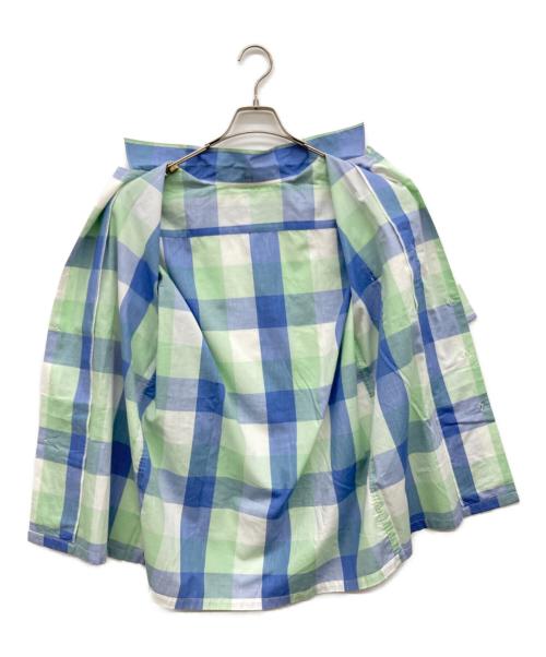 USED（ユーズド）USED (ユーズド) ヴィンテージ半袖チェックシャツ ブルー サイズ:不明の古着・服飾アイテム