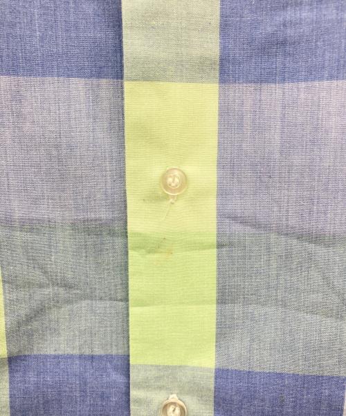 USED（ユーズド）USED (ユーズド) ヴィンテージ半袖チェックシャツ ブルー サイズ:不明の古着・服飾アイテム