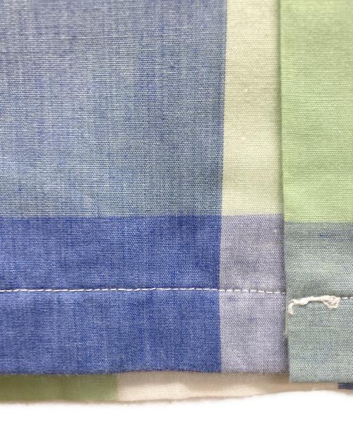 USED（ユーズド）USED (ユーズド) ヴィンテージ半袖チェックシャツ ブルー サイズ:不明の古着・服飾アイテム