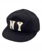 EBBETS FIELD FLANNELSエベッツフィールドフランネルズ）の古着「ウールキャップ」｜ブラック