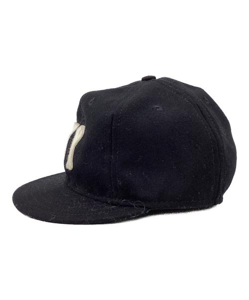 EBBETS FIELD FLANNELS（エベッツフィールドフランネルズ）EBBETS FIELD FLANNELS (エベッツフィールドフランネルズ) ウールキャップ ブラック サイズ:7 3/8の古着・服飾アイテム