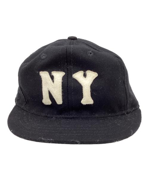 EBBETS FIELD FLANNELS（エベッツフィールドフランネルズ）EBBETS FIELD FLANNELS (エベッツフィールドフランネルズ) ウールキャップ ブラック サイズ:7 3/8の古着・服飾アイテム