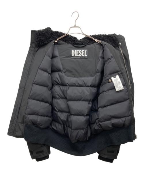 DIESEL（ディーゼル）DIESEL (ディーゼル) ONLY THE BRAVE フライトジャケット ブラック サイズ:Lの古着・服飾アイテム
