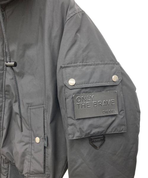 DIESEL（ディーゼル）DIESEL (ディーゼル) ONLY THE BRAVE フライトジャケット ブラック サイズ:Lの古着・服飾アイテム