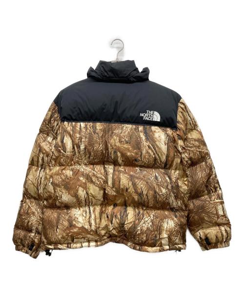 THE NORTH FACE（ザ ノース フェイス）THE NORTH FACE (ザ ノース フェイス) Novelty Nuptse Jacket ブラウン×ブラック サイズ:XLの古着・服飾アイテム