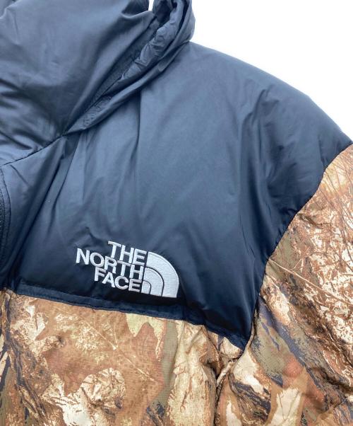 THE NORTH FACE（ザ ノース フェイス）THE NORTH FACE (ザ ノース フェイス) Novelty Nuptse Jacket ブラウン×ブラック サイズ:XLの古着・服飾アイテム