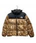 THE NORTH FACE（ザ ノース フェイス）の古着「Novelty Nuptse Jacket」｜ブラウン×ブラック