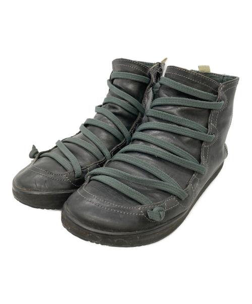 CAMPER（カンペール）CAMPER (カンペール) サイドジップハイカットスニーカー ブラック サイズ:36の古着・服飾アイテム