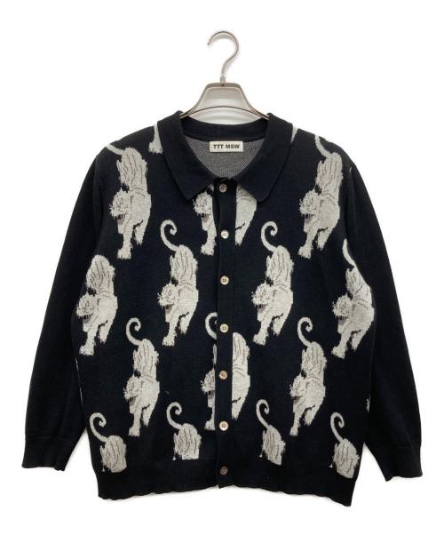 TTT MSW（ティー）TTT MSW (ティー) ニットジャケット ブラック サイズ:Mの古着・服飾アイテム