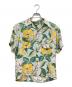 Peters of California（ピーターズ オブ カリフォルニア）の古着「40s アロハシャツ ロングポイント」｜アイボリー×グリーン